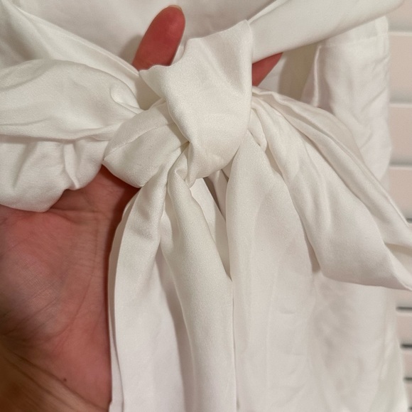 Gena Satin Tie Back Romper - Picture 8 of 11